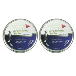 2x Chumbinho/Munição 4.5mm 500un Rifle Flathead 7.41gr