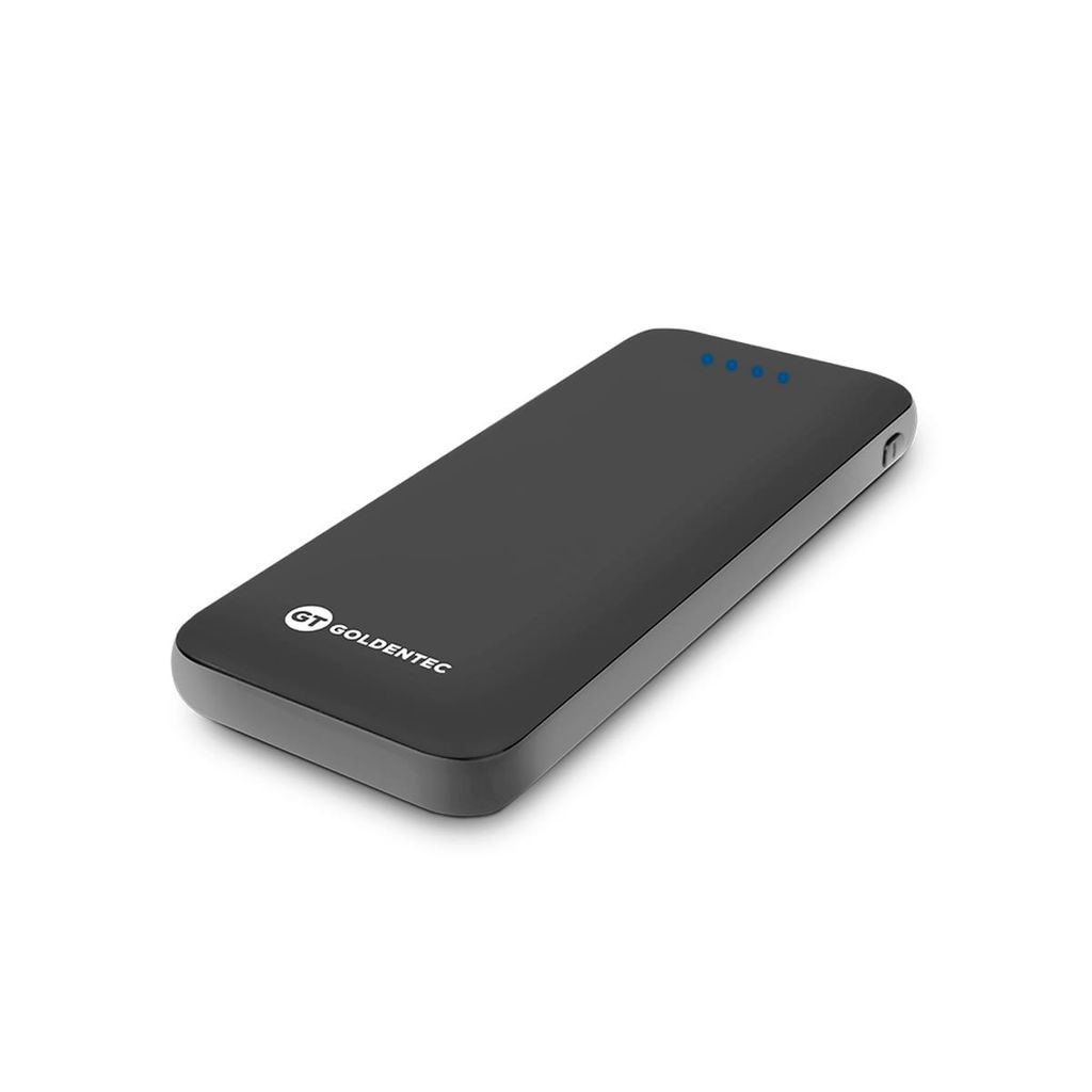 Carregador Portátil 5000mAh com 2 portas USB  Ultraslim  Preto | GT - Mobile & Gadgets