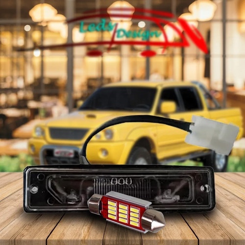 Lanterna Luz Placa Led Mitsubishi L200 Triton 2001 A 2016