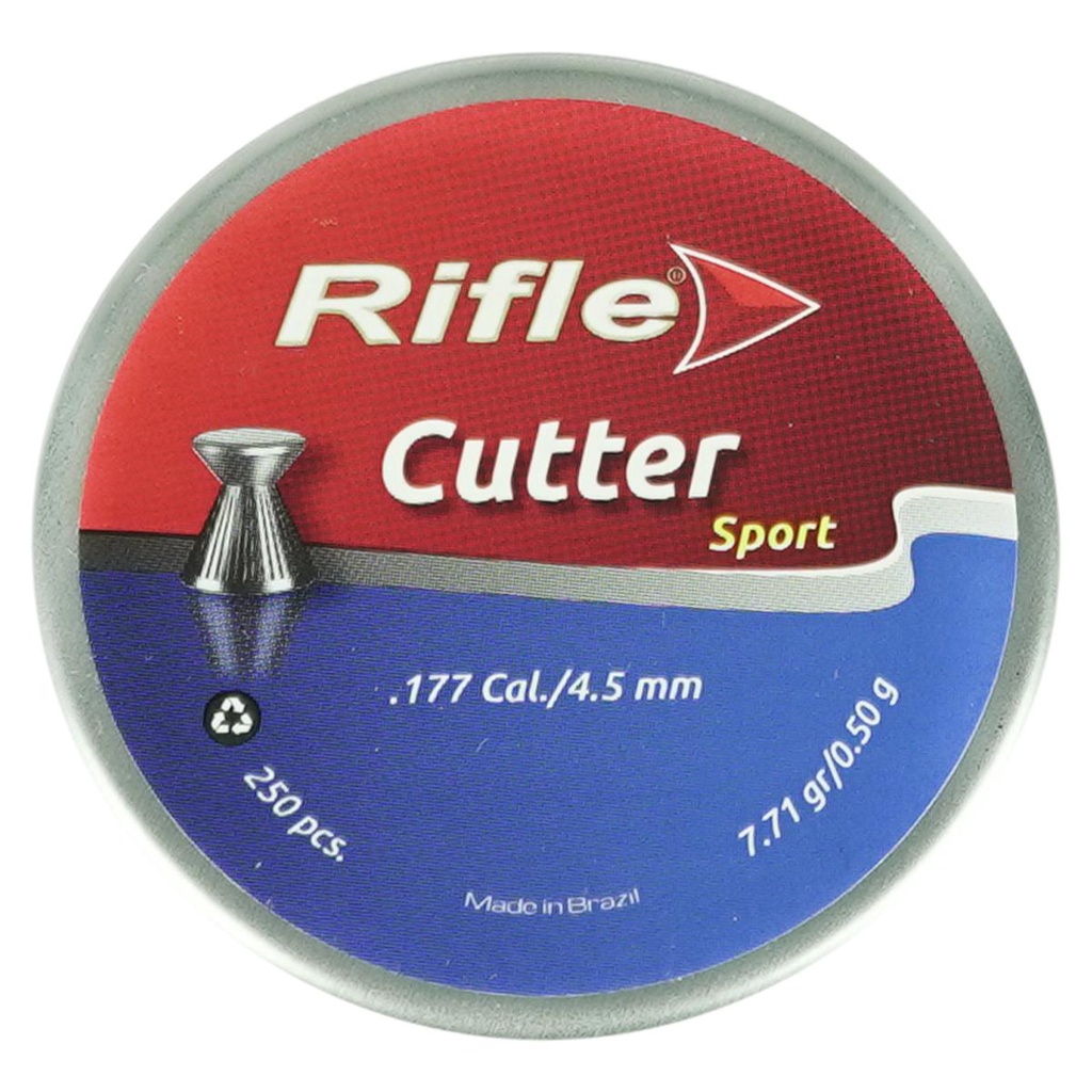 Chumbinho 4.5mm Rifle Cutter Sport - 250 Unidades em Oferta na Shopee