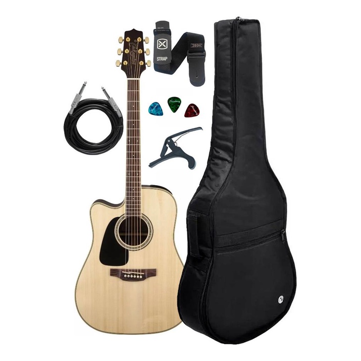 Violao Eletrico Takamine Gd51 Canhoto Folk + Kit Bag Luxo em Oferta na Shopee