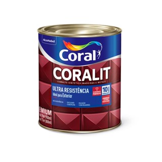 Esmalte sintético fosco Coralit Ultraresistência branco 900ml Coral