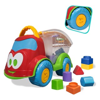 Caminhão De Brinquedo Didático Sabidinho Caçamba Com Peças De Encaixar Pedagógico Educativo Menino em Oferta na Shopee