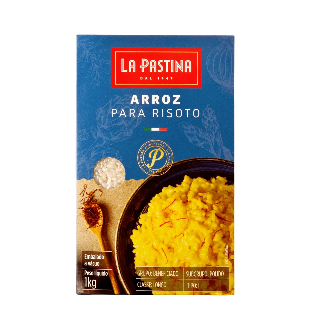 ARROZ LA PASTINA PARA RISOTO 1KG em Oferta na Shopee