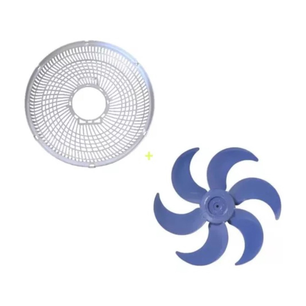 GRADE TRASEIRA + HELICE AZUL VENTILADOR MONDIAL 30cm