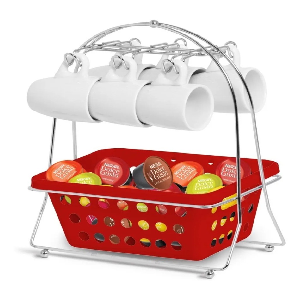 Suporte Porta Xícara E Organizador Capsula Café Expresso 345-5