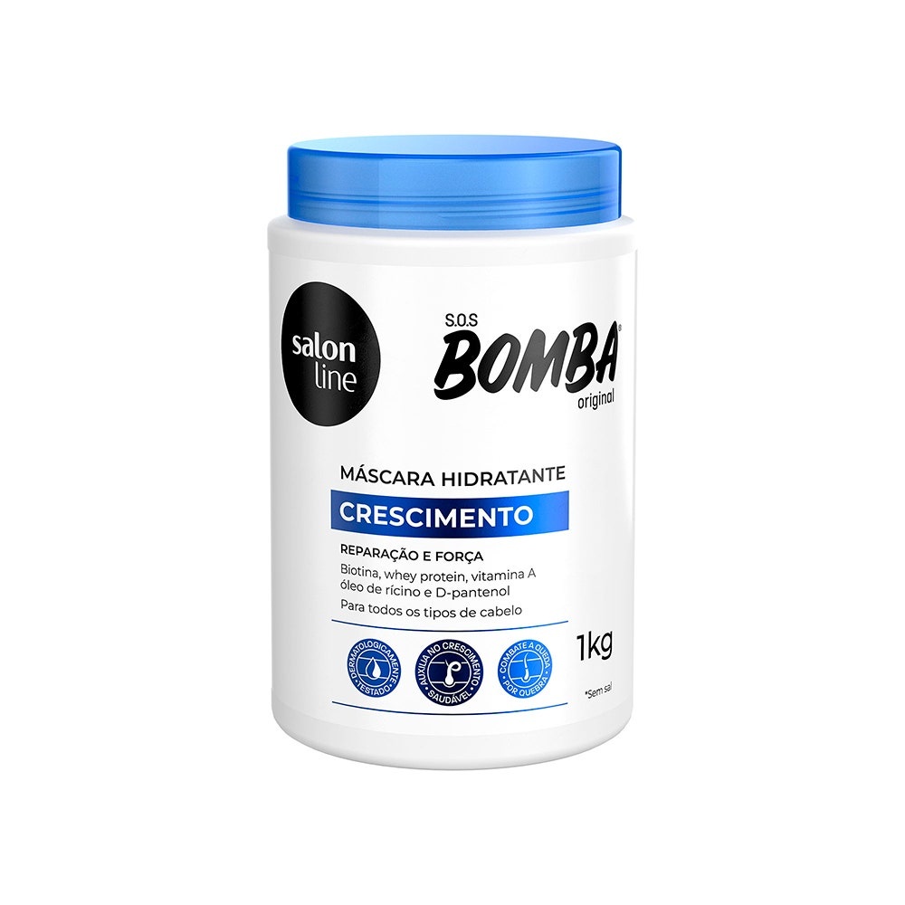 Máscara de Hidratação SOS Bomba Original Salon Line 1kg em Oferta na Shopee