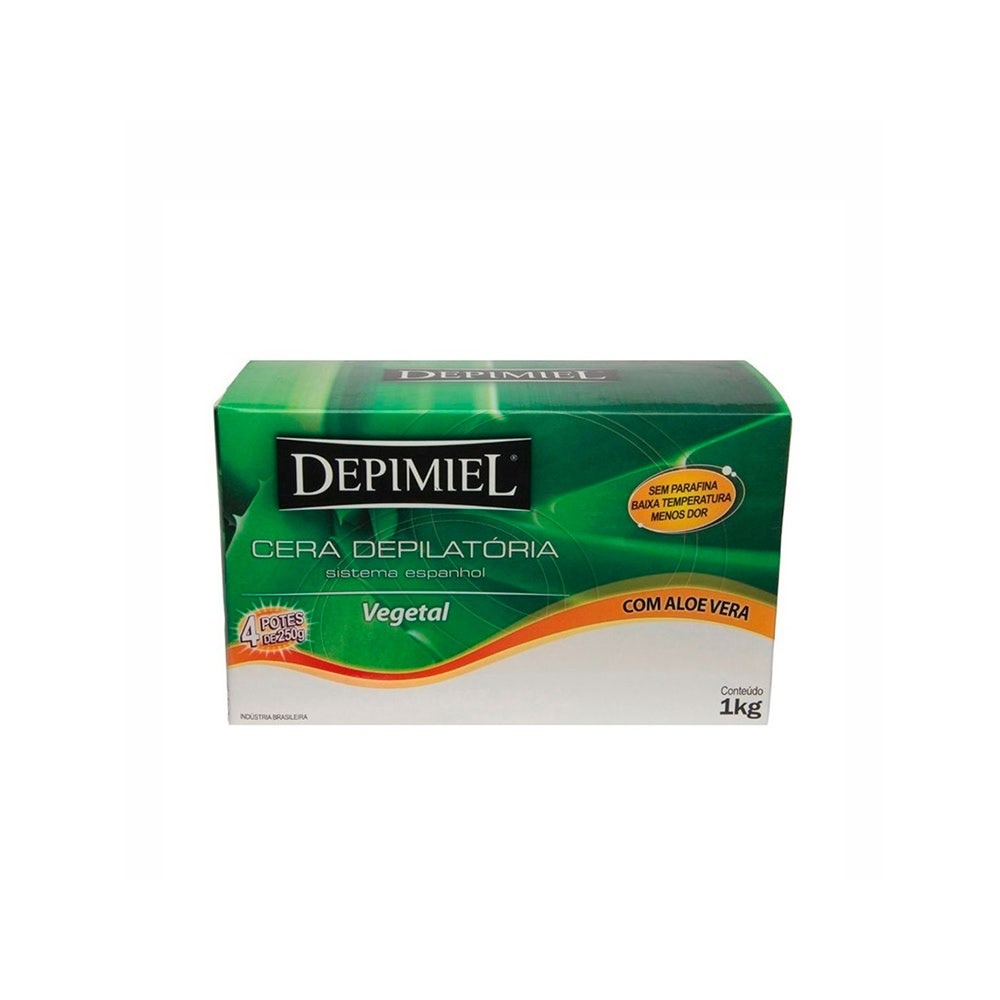 Cera Depilatória Em Barra Depimiel Vegetal 1000g em Oferta na Shopee