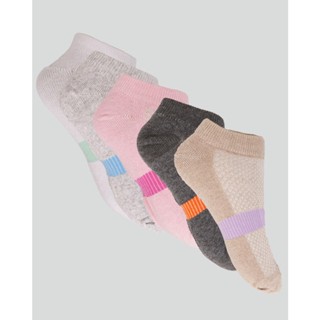 Kit Meia Feminina Cano Curto 5 pares Coloridas
