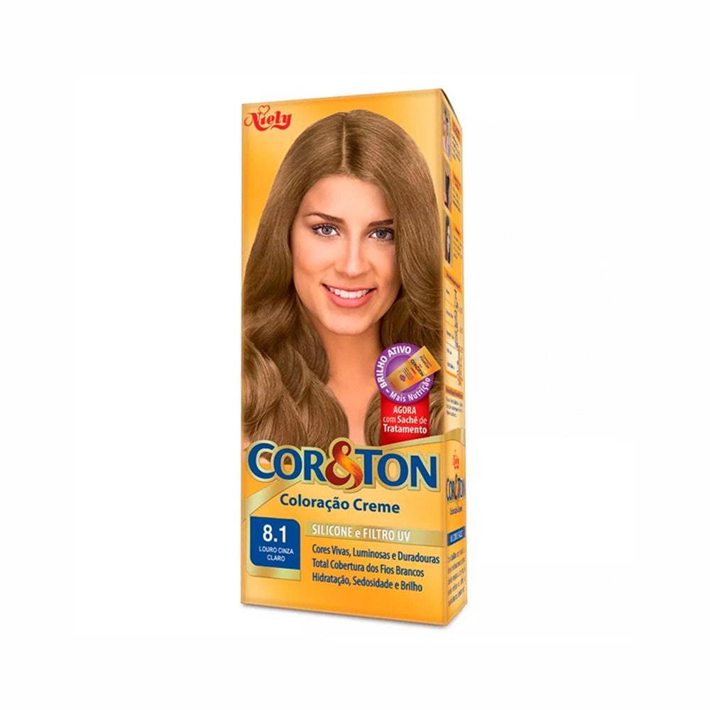 Tintura Cor & Ton 8.1 Louro Cinza Claro - Beauty