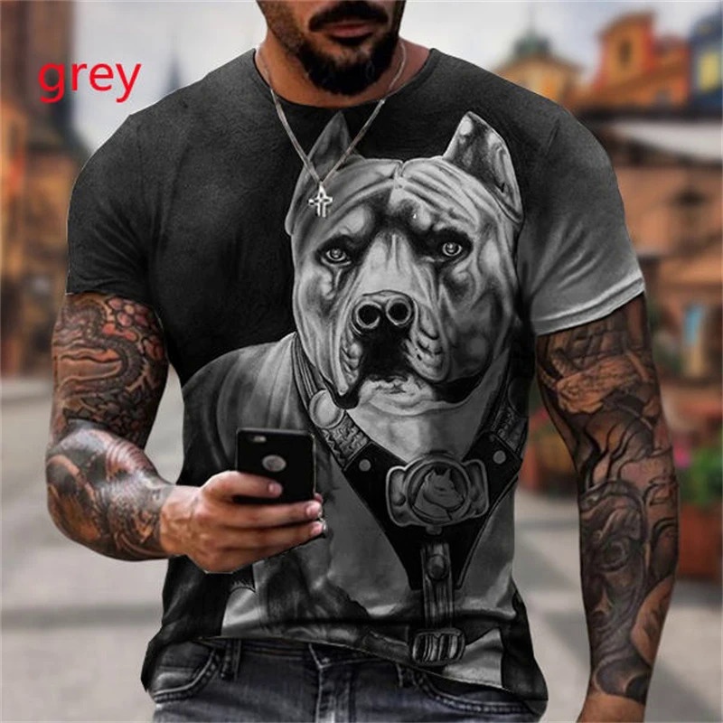 Novo Estilo Moda de Verão Moda Masculina / Feminina Bulldog Fofo Impressão 3D T-Shirt Bulldog Manga Curta Plus Tamanho Top Entrega Direta