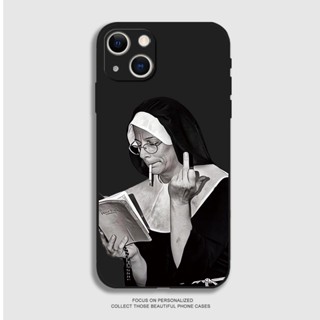 Criativo Personalizado De Caixa De Dedo Médio vertical iPhone 15 14 13 12 11 Pro Max 13 Mini 14PLUS X XS XR XSNAX 6 8 7 Plus Se2020 Telefone De Silicone Macia Série Dark Protector Cove