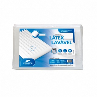 Travesseiro Latex Sintetico Lavável 40x60 Tec Microfibra Fibrasca em Oferta na Shopee