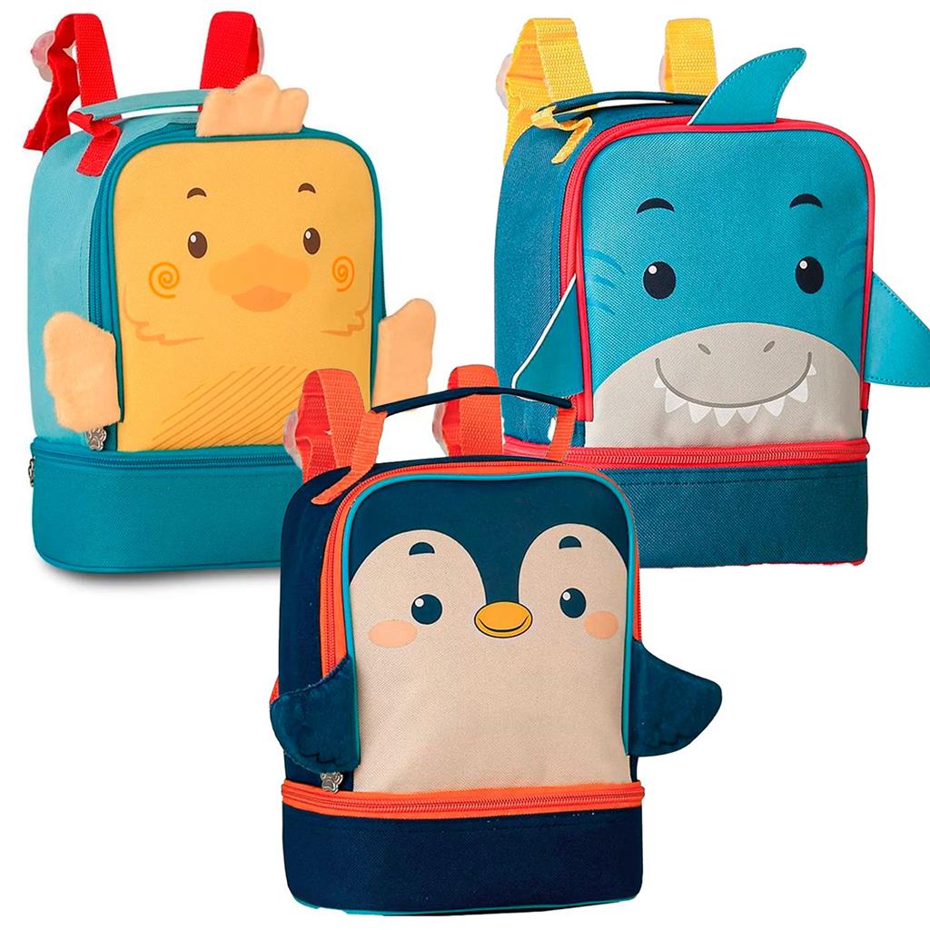 Lancheira Termica Animais Fofos Reforcada Infantil Clio Pets Mochila De Costas Escolar Unisex Resistente - Clio Style