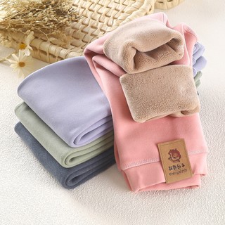 [ZY] 75-165cm Estoque Pronto Calças de Velo Austríacas para Crianças Calças de Velo Calças Quentes de Outono Inverno Calças de Leggings Espessadas para Bebês Calças Longas Calças Casuais Calças de Pijama para Casa Calças de Pijama All-Match
