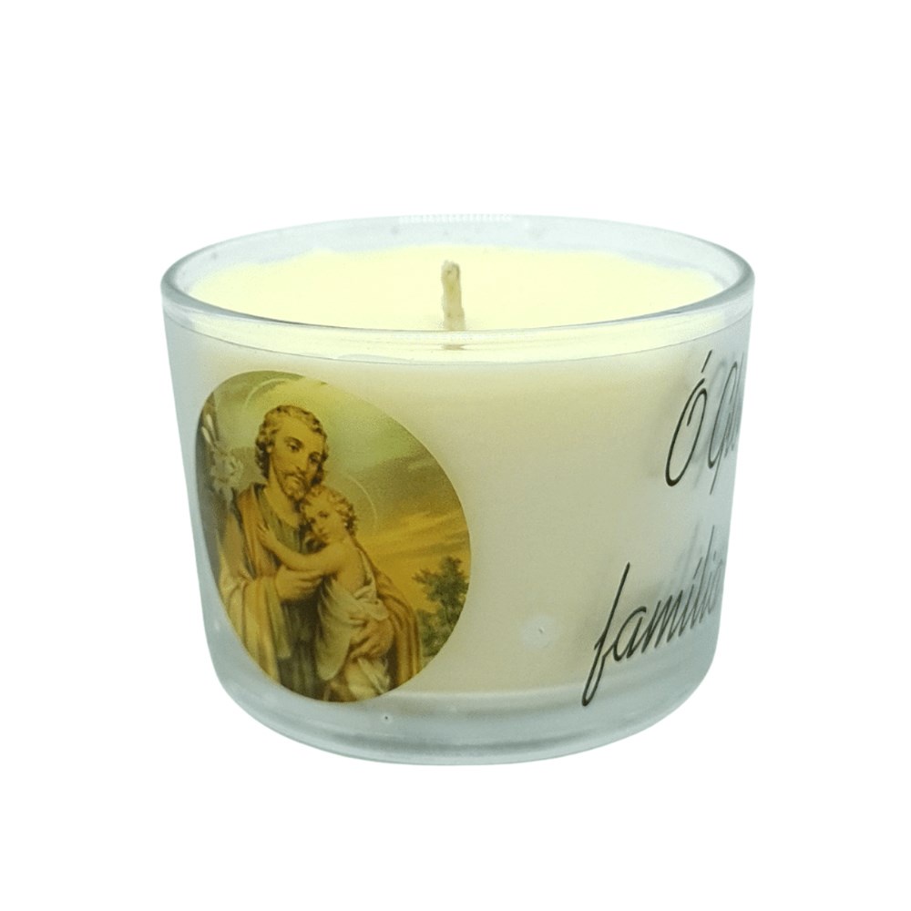 Vela Aromática de São José Copo de Vidro