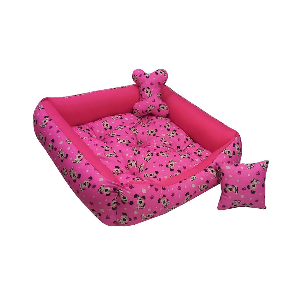 Cama Pet Para Cachorro Porte Grande 1,00x0,80 Acompanha Brinquedo Para Seu Pet
