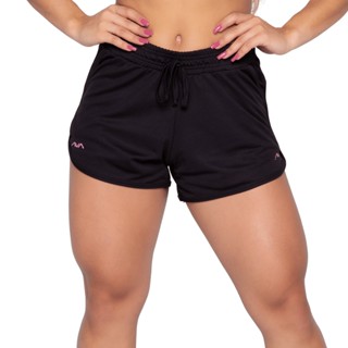 Short Feminino Dry Performance Preto Com Bolso AVA Fitness