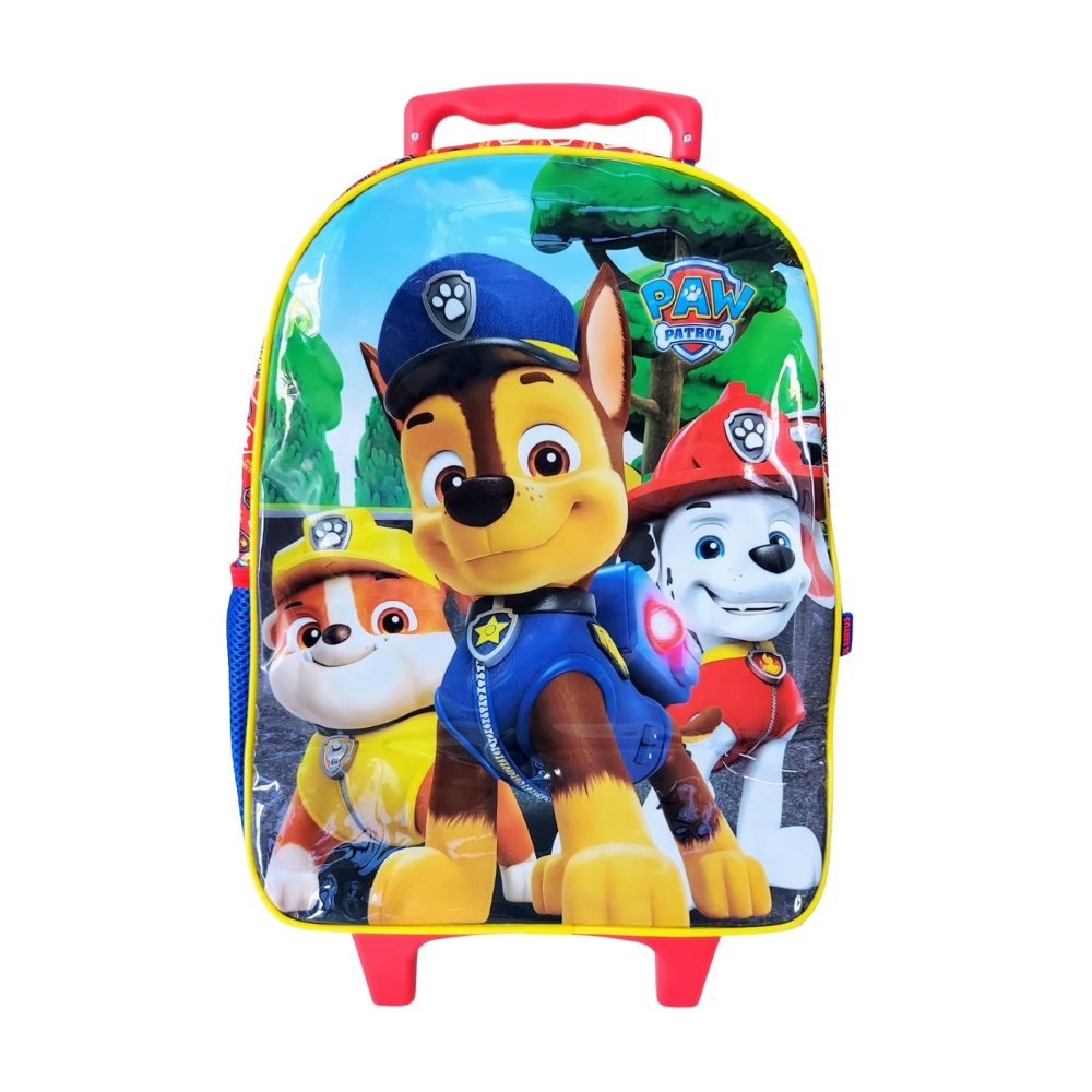 Mochila com Rodinhas Paw Patrol X2 Infantil Patrulha Canina Tamanho G16 Mala Grande Xeryus