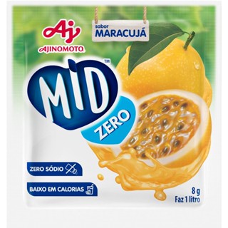 Refresco em Pó MID Zero Açúcar Sabor Maracujá 8g