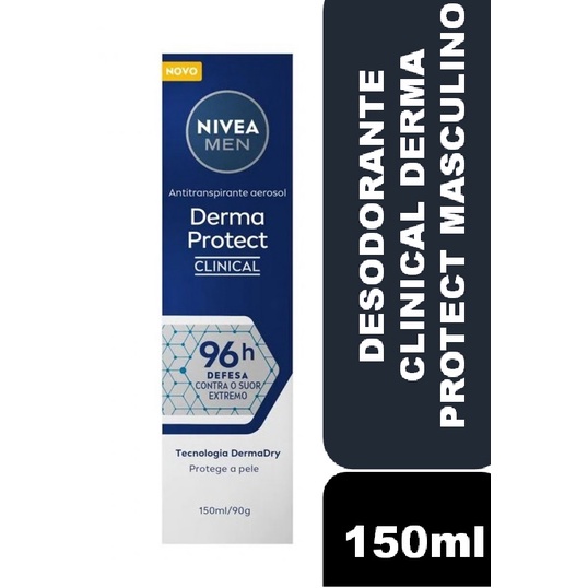 Desodorante Nivea Clinical Derma Protect Masculino Aerosol Antitranspirante 150ml