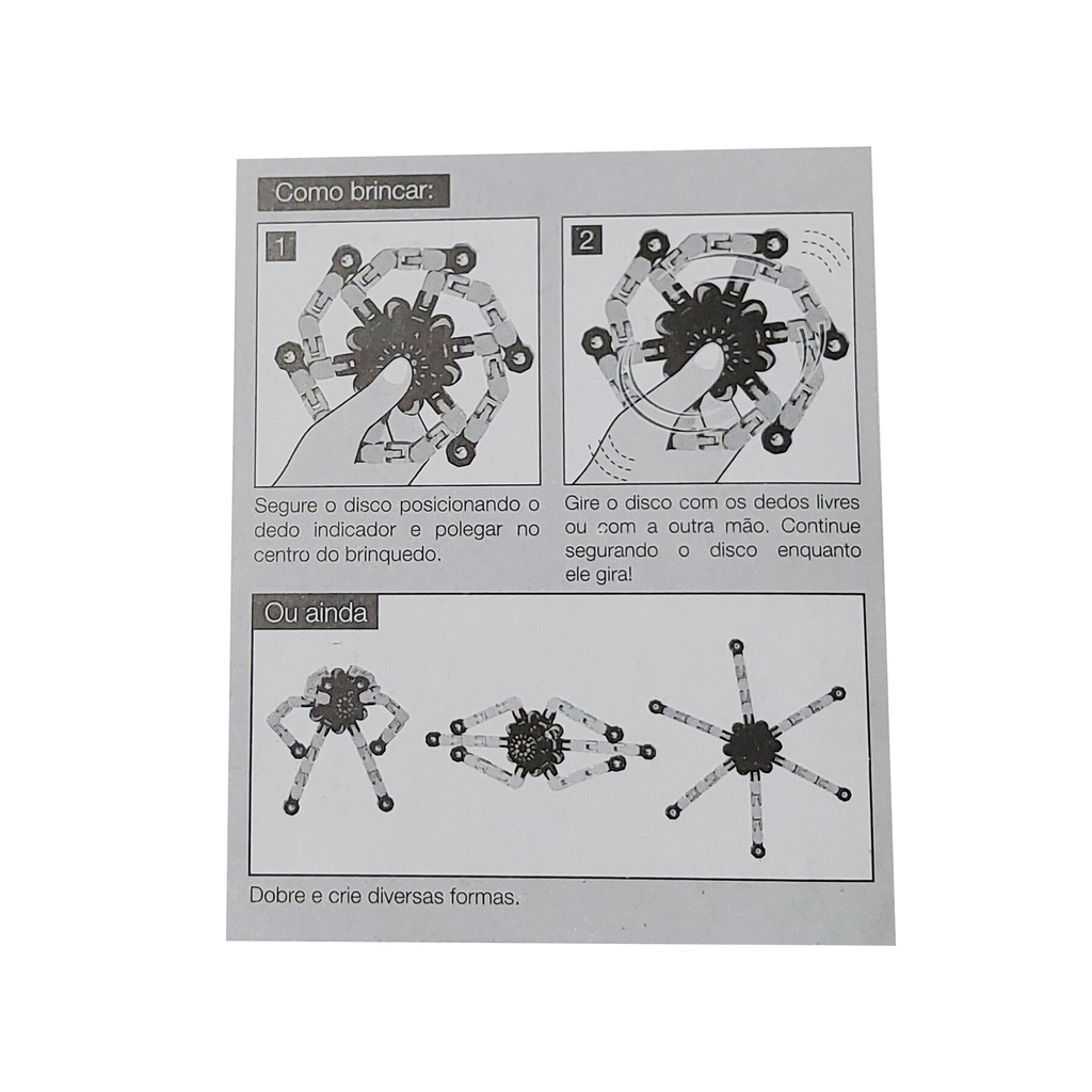 Spinner Giratório Dobrável Anti Stress Wacky Track