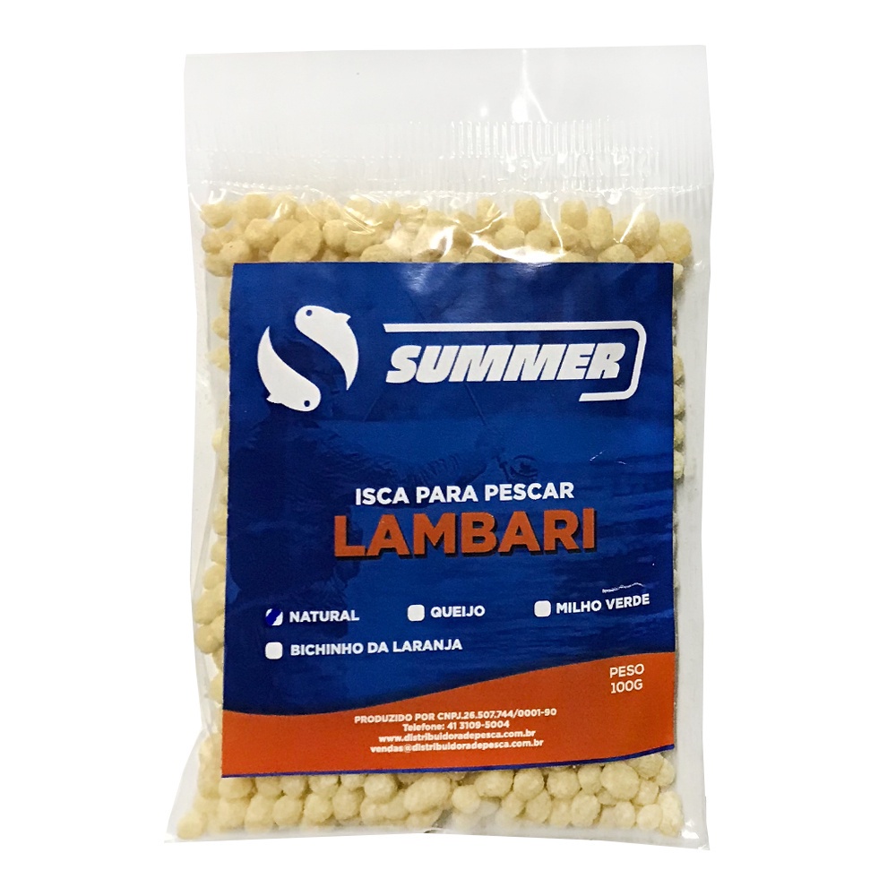 Massa Macarrão Para Pesca Natural 100g Lambari - Summer em Oferta na Shopee