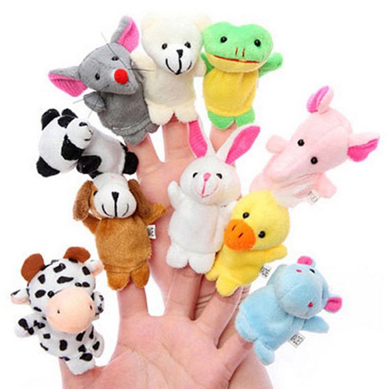 Conjunto De Bonecas De 10pcs Finger Dolls for Children Hand Toys Lap Babies Festas De Páscoa