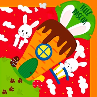 Saco Express 39x39cm para Ovos de 350g a 500g - Casa na Cenoura Vermelho - 25 unidades - Cromus - Rizzo Distribuidora em Oferta na Shopee