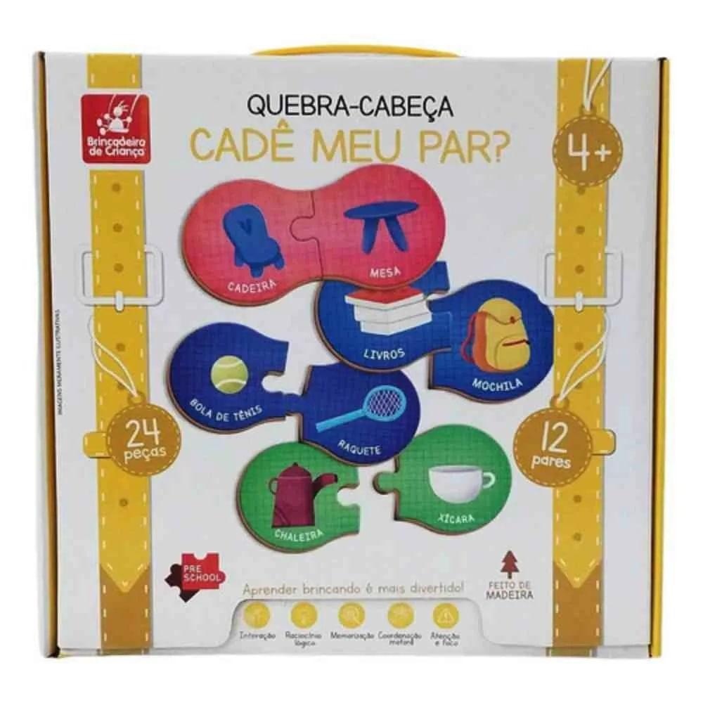 Quebra Cabeça Cadê Meu Par? - Brincadeira de Criança - Hobbies & Collections