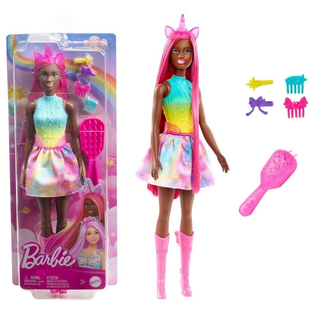 Boneca Barbie Unicórnio Fantasia Cabelo Longo de Sonho - Mattel