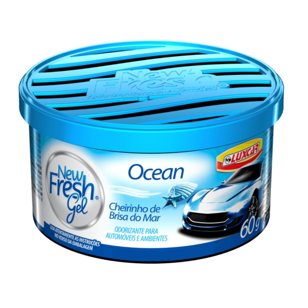 ODORIZADOR GEL MARINE OCEAN 60G 4744 LUXCAR em Oferta na Shopee