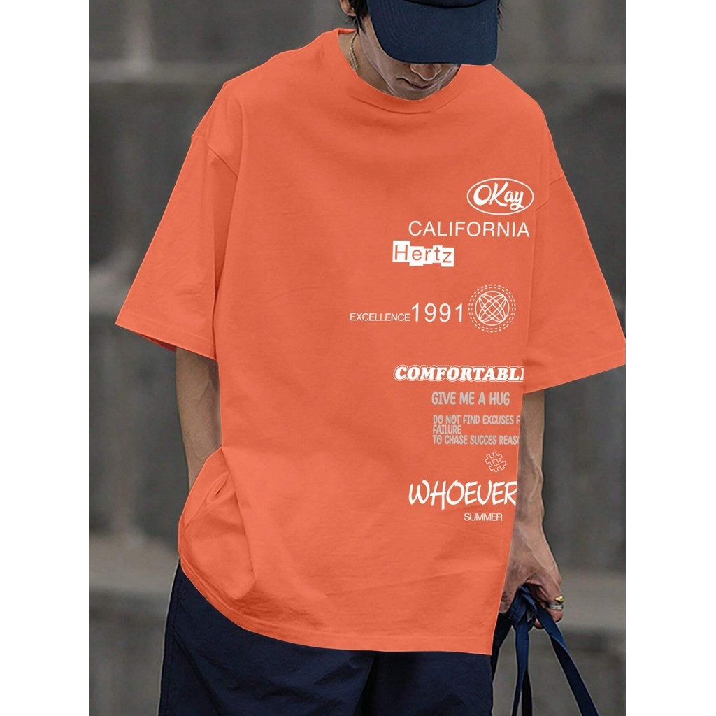 Camiseta Coral Unissex Estampada T Shirt Oversized Life Style Street Wear Unissex Aesthetic Casual