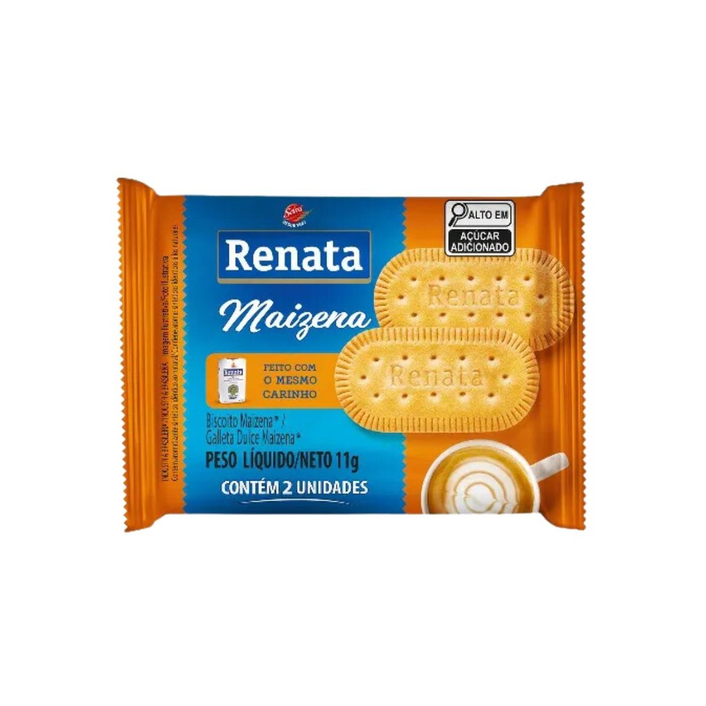Biscoito Maizena Sachê 11g 180 Unidades | Renata