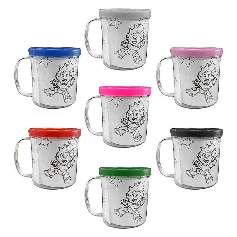 Caneca Acrílica Rosqueável para Personalização - Pintando o Caneco - 10cm x 8cm - 01 unidade - Rizzo em Oferta na Shopee
