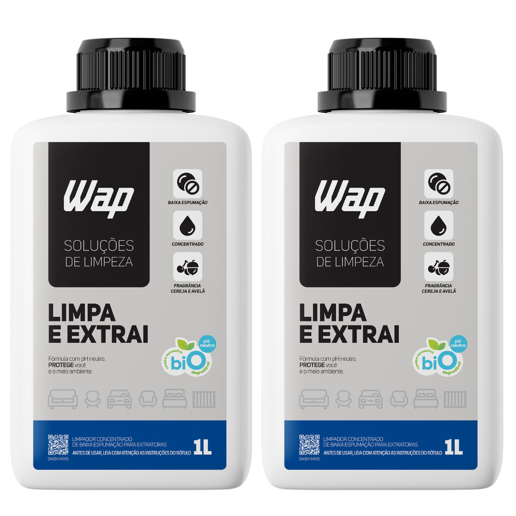 Kit 2 Detergente Wap Limpeza Limpa E Extrai Concentrado 1lt em Oferta na Shopee