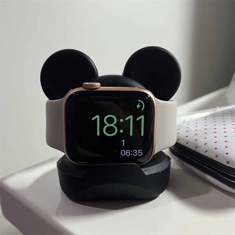 Suporte De Mesa Para Apple Watch Série 10 42mm 46mm 9 8 7 6 SE 5 4 Carregador De Silicone iWatch 45mm 44mm 40mm 41mm 38 