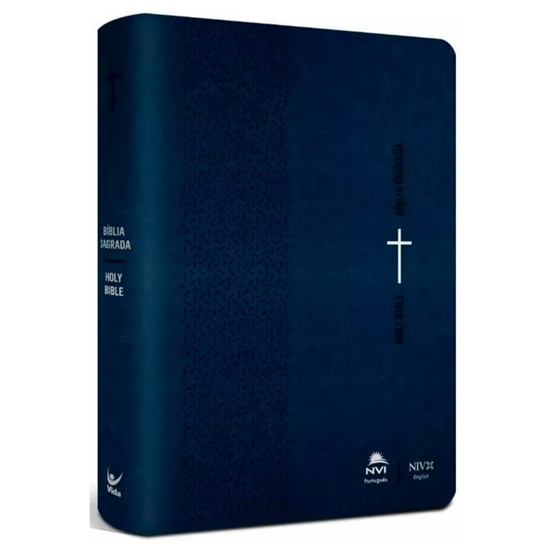 Bíblia Sagrada - Holy Bible | Português E Inglês | Nvi Letra em Oferta na Shopee
