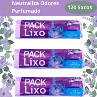 Kit 3 Rolos Econômico 120 Sacos Pia e Banheiro Neutraliza Odores em Oferta na Shopee