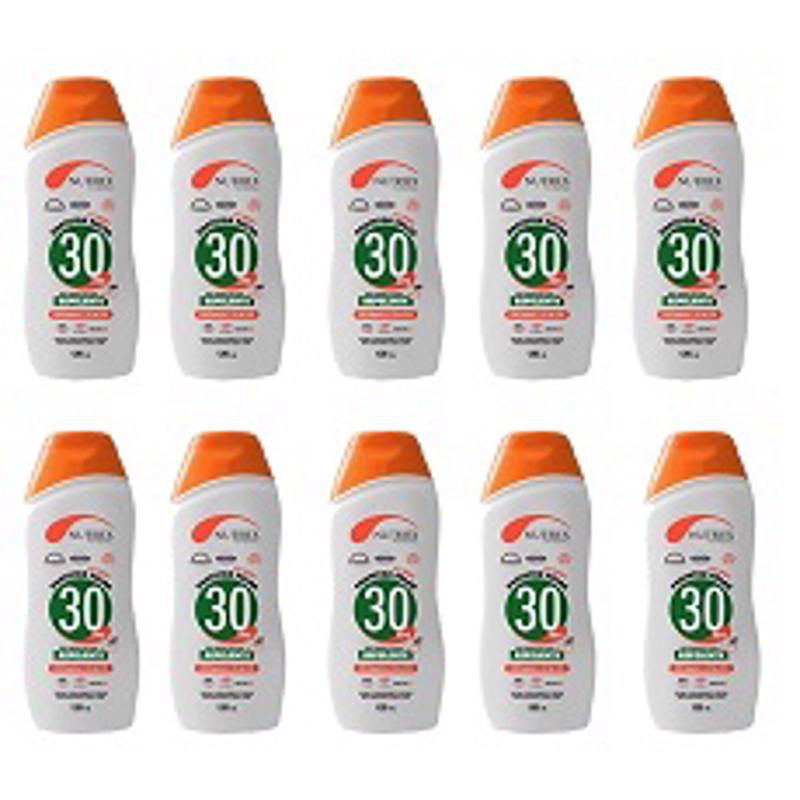 Kit C/ 10 Protetores Solares Fps 30 C/ Repelente Nutriex em Oferta na Shopee