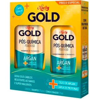 Kit Shampoo+Condicionador Niely Gold Pós Quimica