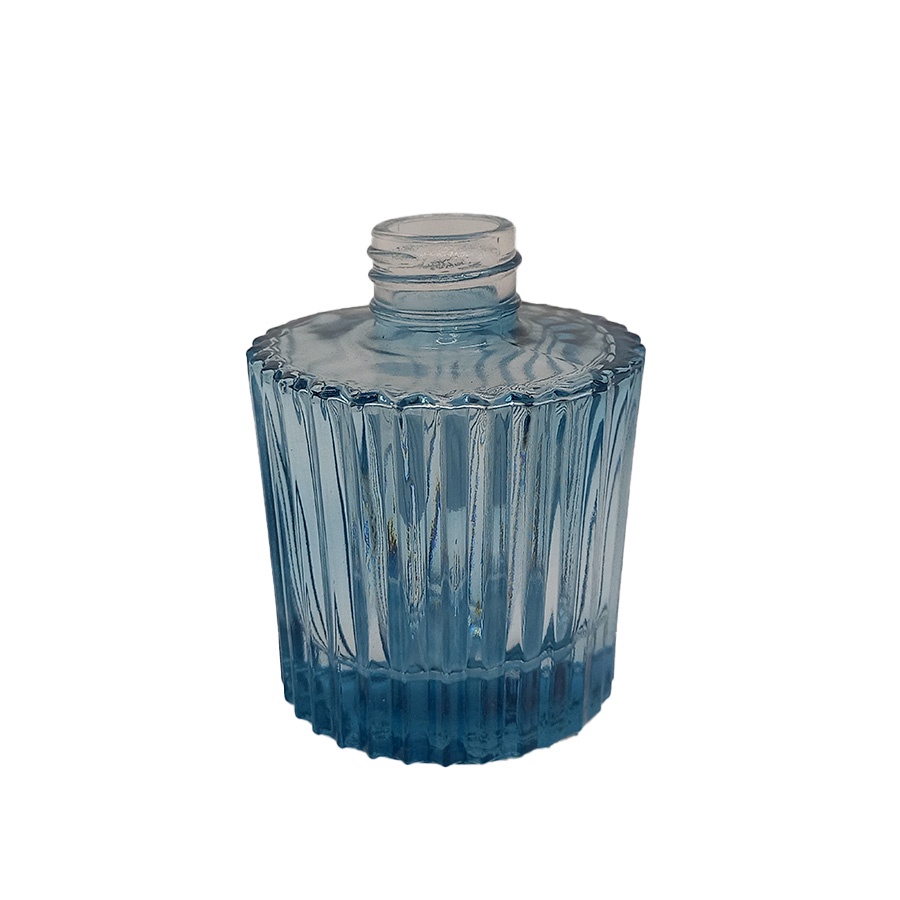 Frasco para aromatizador de Vidro Redondo - Napoli Azul - 120ml - 1 unidade - Rizzo