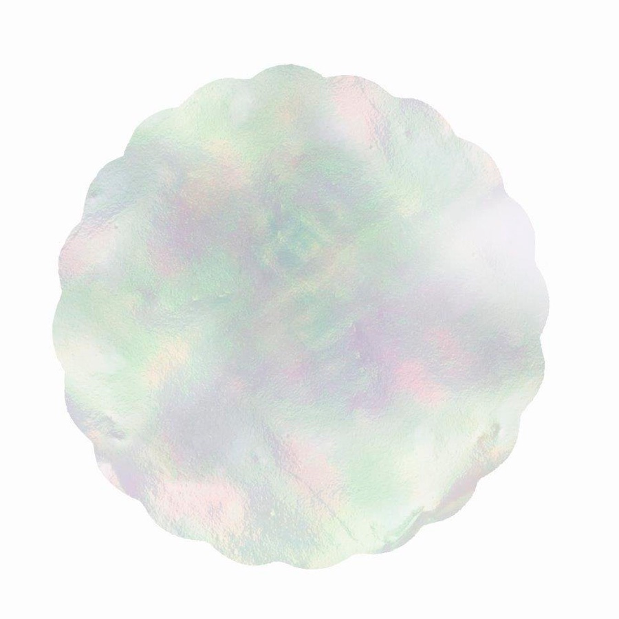 Fundo Redondo Nacarado 7 cm - Cromus - 1 Unidade - Rizzo - Home & Living