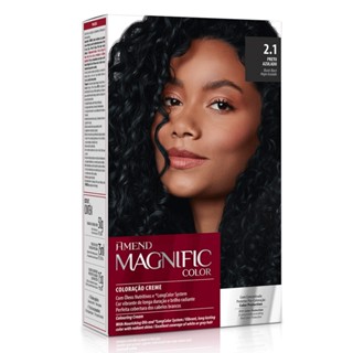 COLORACAO CREME 2.1 PRETO AZULADO AMEND MAGNIFIC COLOR