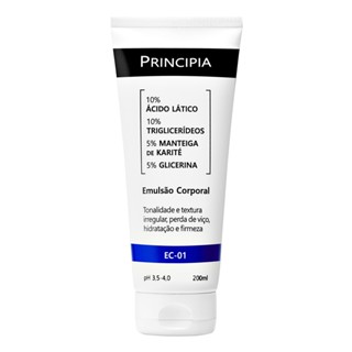Emulsão Corporal Principia EC-01 Ácido Lático, Manteiga de Karité e Glicerina 200ml