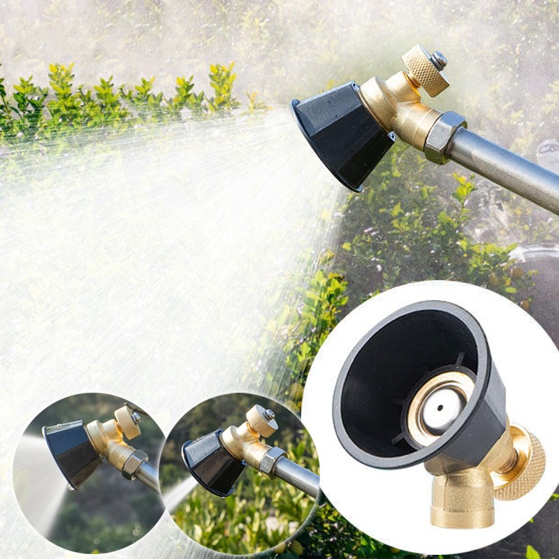Bicos De Irrigação Multifuncionais Ajustáveis De Alta Pressão/Bico De Pulverização Agrícola De Rotação 360 Graus/Pulverizador De Controle De Pragas De Jardinagem Vórtice Atomizador De Ar