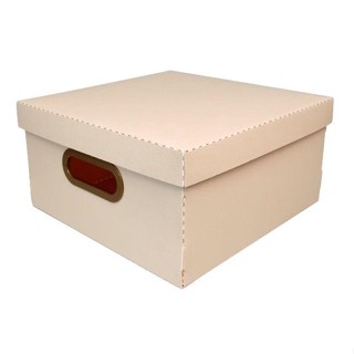 CAIXA ORGANIZADORA LINHO PROTEA ROSA CLARO LARG. X COMPR. ALT. 29X29X15CM MEDIA