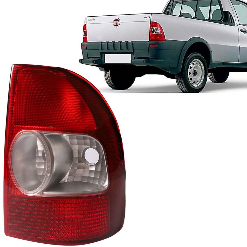 Lanterna Traseira Fiat Strada 2001 2002 2003 Bicolor Pickup