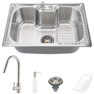 Cuba para Cozinha pia inox Com Acessórios Carajás e Torneira gourmet monocomando extensível escovado Iriri Pingoo - em Oferta na Shopee