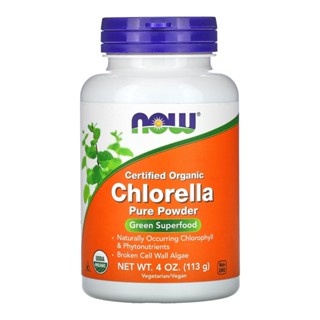 Chlorella Orgânica 113g Now Foods em Pó
